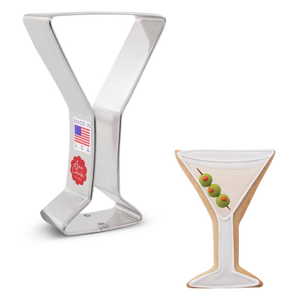 Martini Glass Cookie Cutter (4.25")- Ann Clark