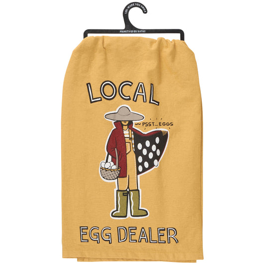 Local Egg Dealer Kitchen Towel- Primitives by Kathy