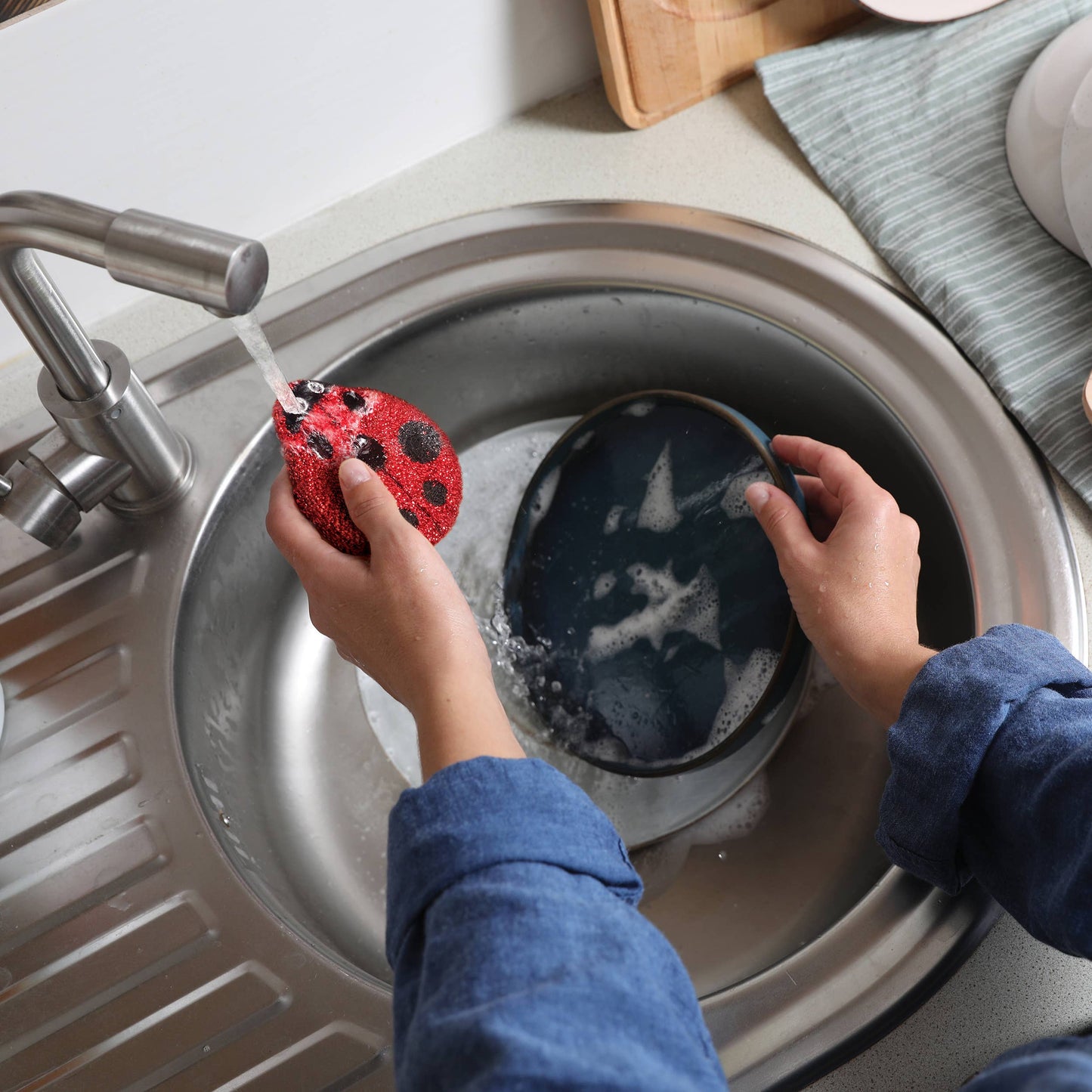 Cleaning Ladies Ladybug Sponges - Set of 2