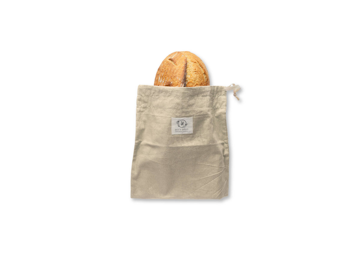Bee's Wrap - Bees Wrap Reusable Beeswax Lined Artisan Bread Bag - Natural