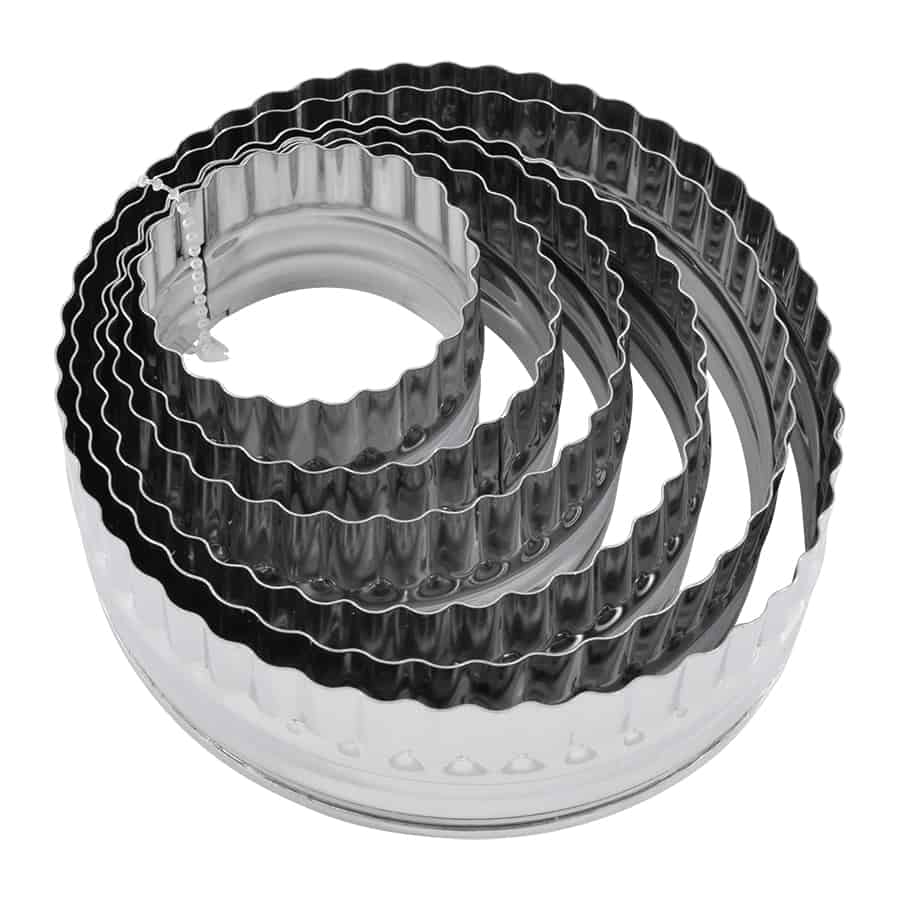 6 Piece Double Sided Biscuit Cutter Set S/S- R&M