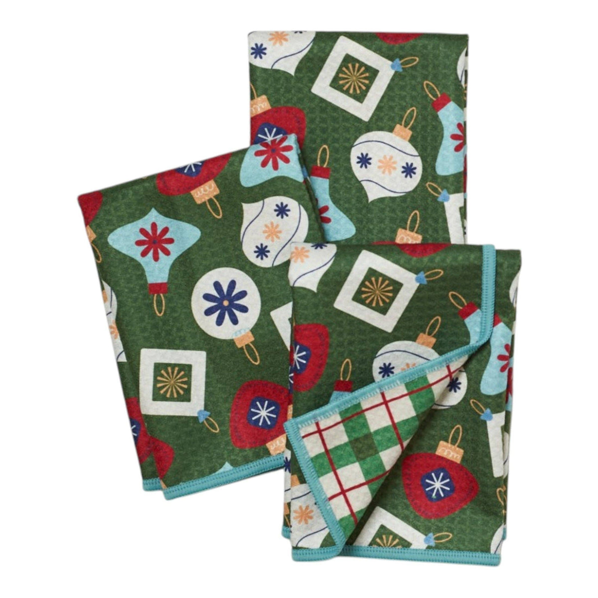 Signature Retro Ornaments-Mighty Mini Towel (Set of 3) Reversible - Once Again Home Co.