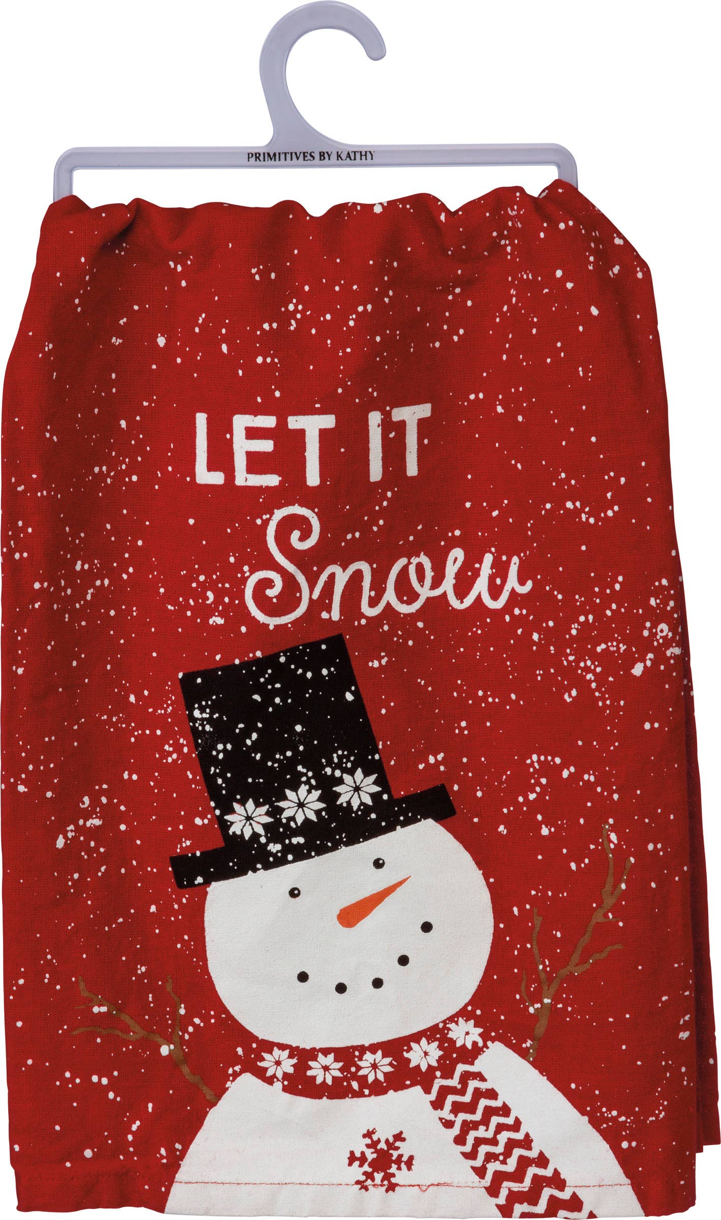 Let It Snow Nordic Kitchen Towel - Primitives by Kathy