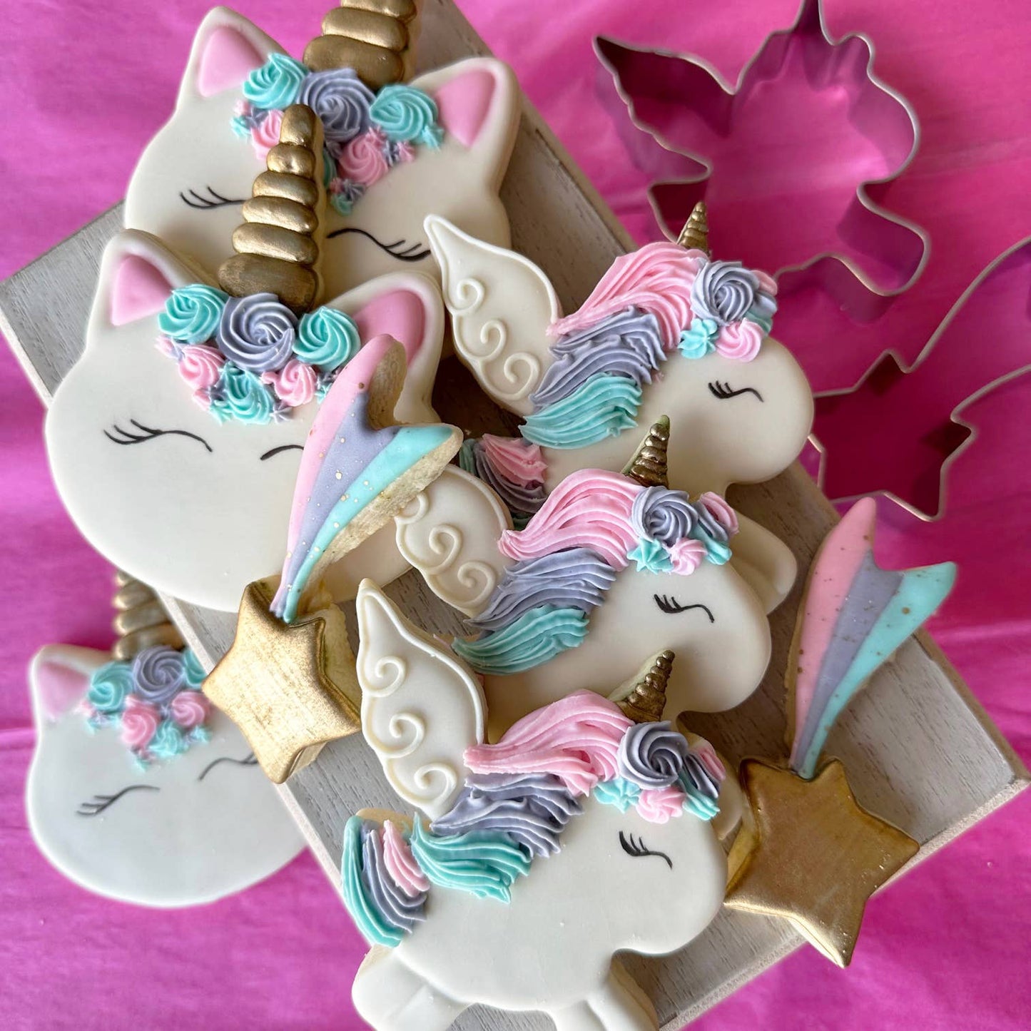 Unicorn Magic 3 PC Cookie Cutter Set- R&M International