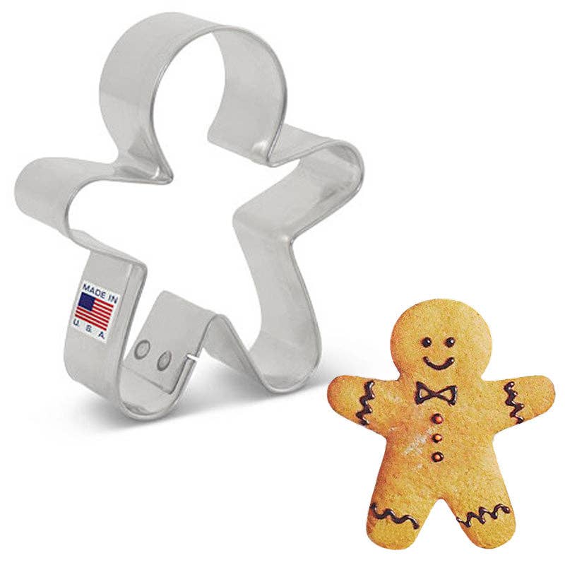 Mini Gingerbread Man Cookie Cutter, 2.25"- Ann Clark