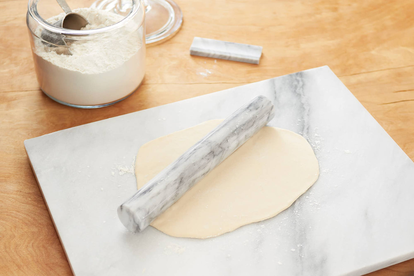 11” Marble French Rolling Pin with Base - Fox Run