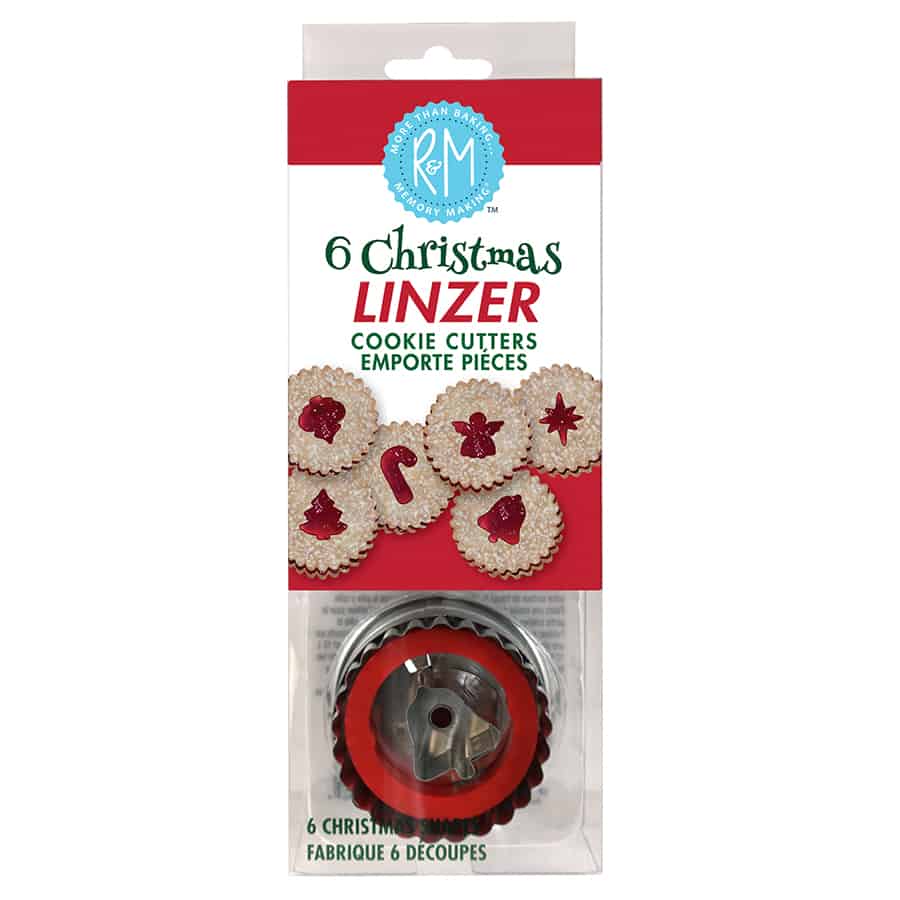 Christmas Linzer 6 PC Cookie Cutter Set - R&M International