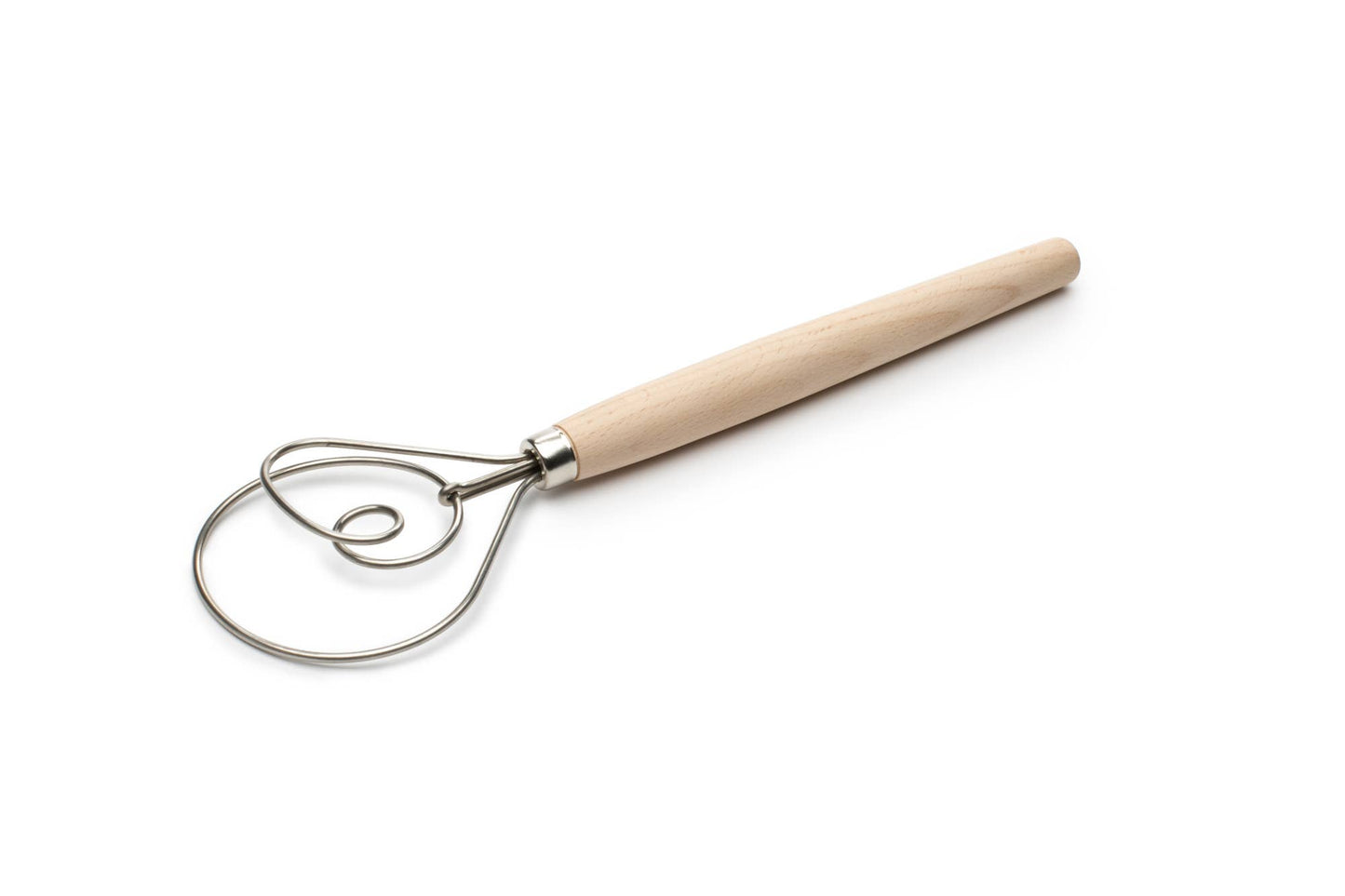 12” Danish Dough Whisk, Stainless Steel and Wood - Fox Run