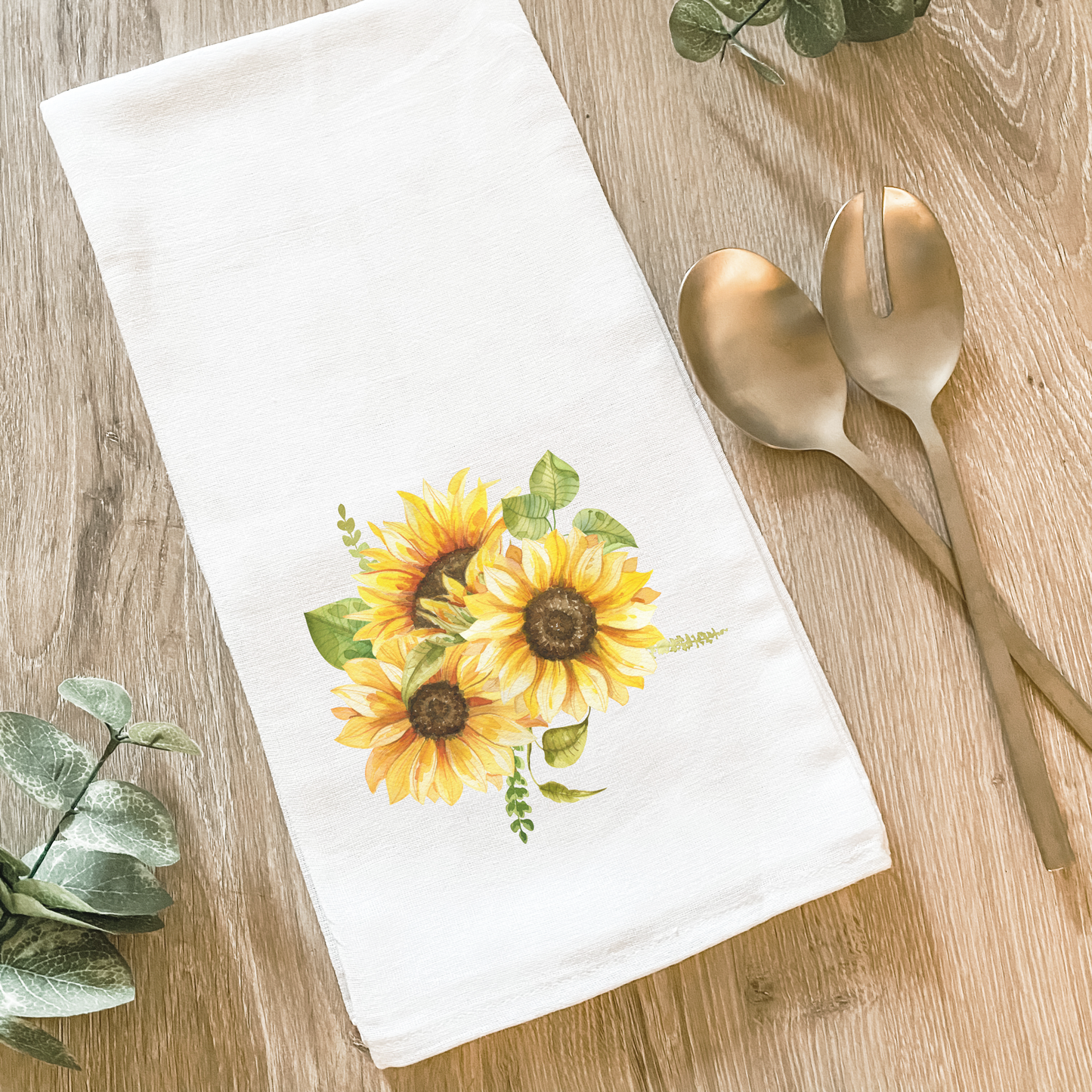 Sunflower Bunch Cotton Tea Towel- Lissi Designs