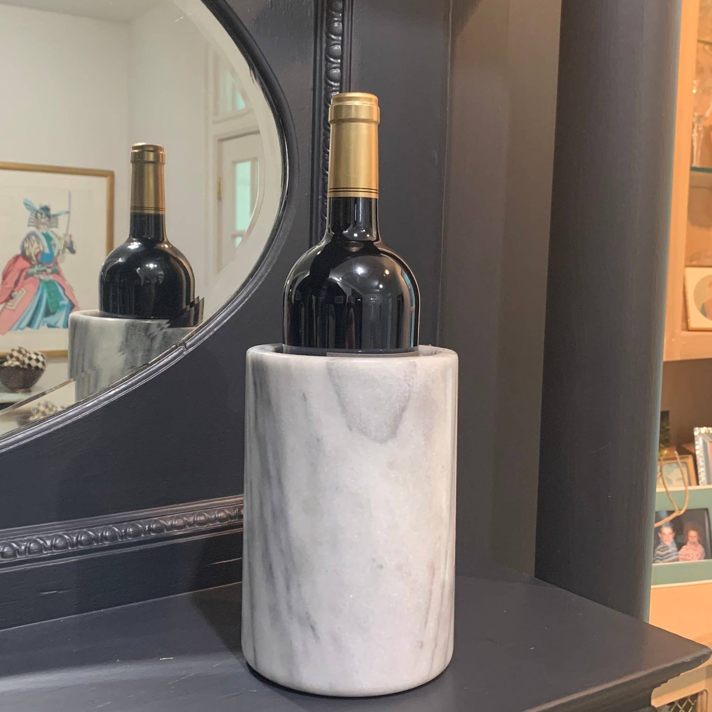 Marble Utensil Holder, White, 4.75" x 4.75" x 7" - Fox Run
