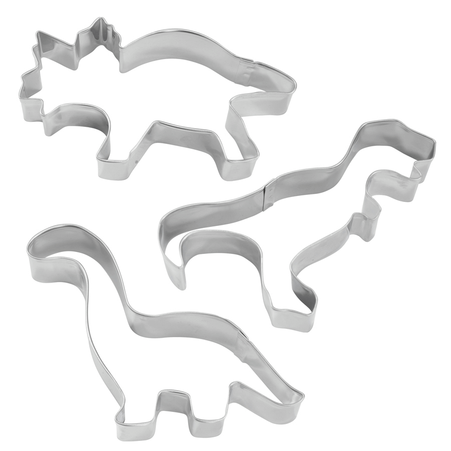 Dino 3 PC Cookie Cutter Carded Set- R&M