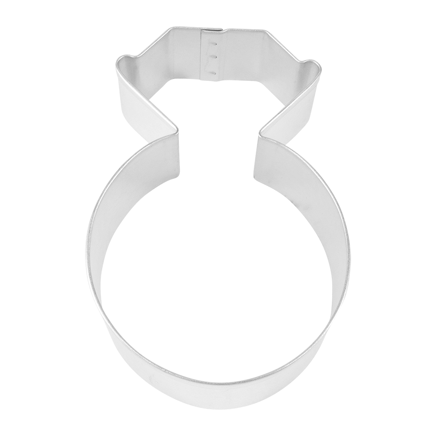 Diamond Ring Cookie Cutter, 3.75"- R&M