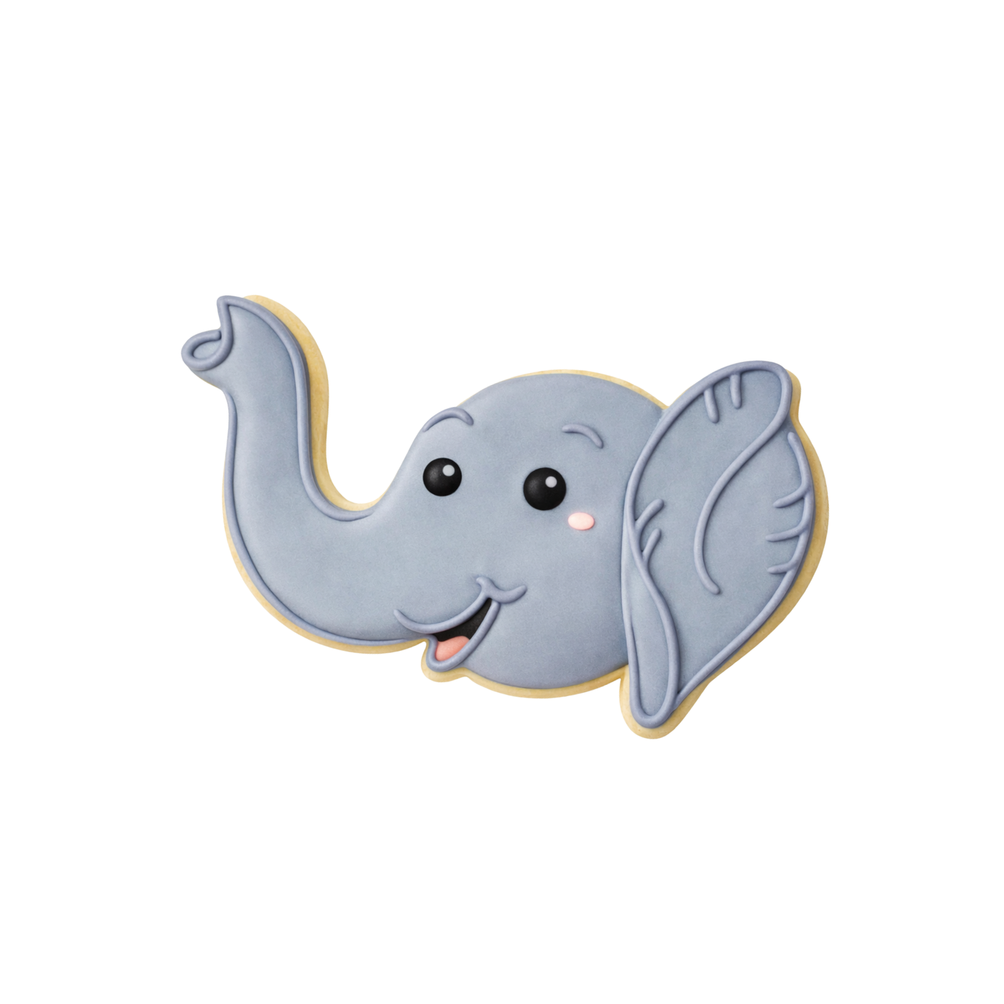 Circus Elephant Face Cookie Cutter, 5"