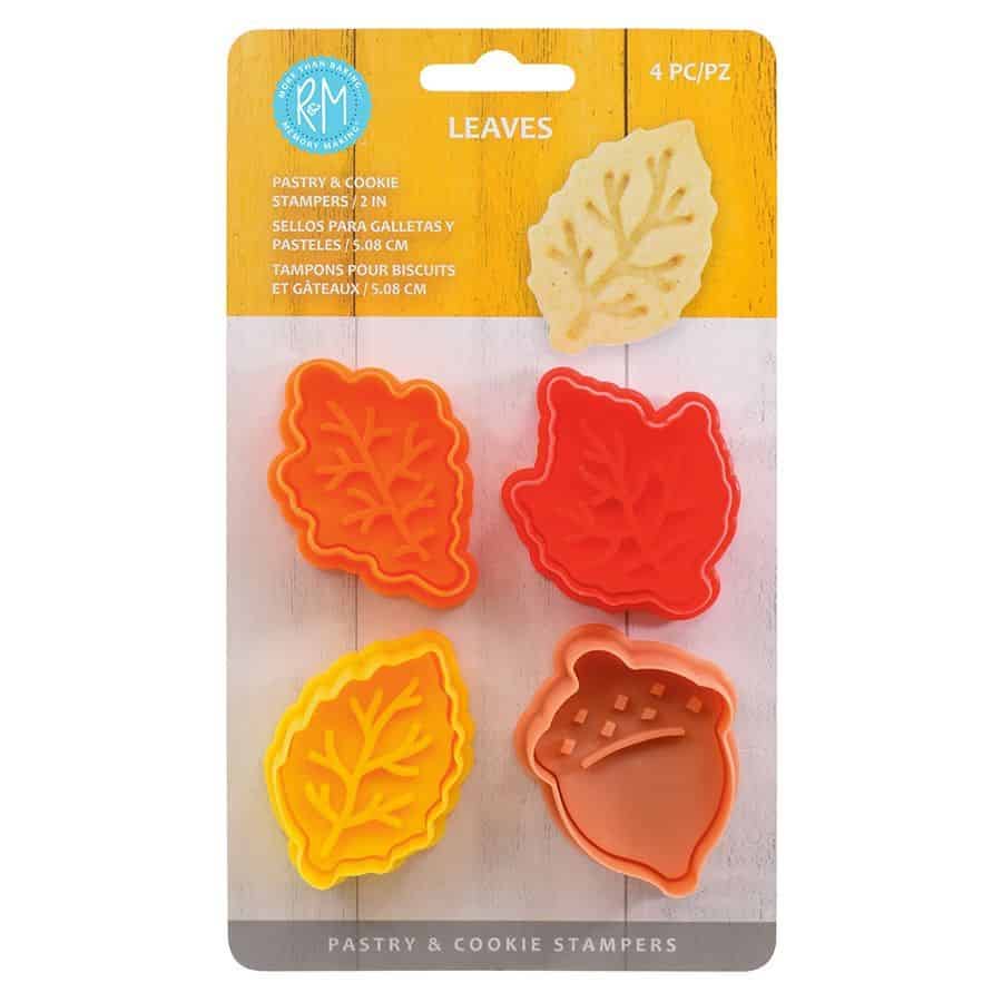 Leaves Pastry & Cookie Stampers Set of 4