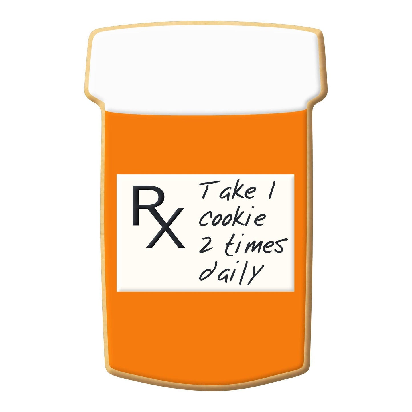 Pill Rx Bottle Cookie Cutter, 3.75"