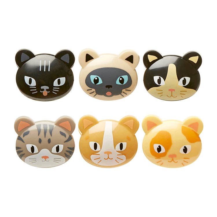 CAT BAG CLIPS S/6 - Kikkerland Design Inc