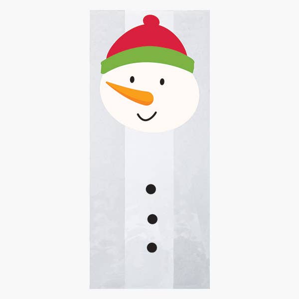 Nashville Wraps - Christmas Print Cello Treat Bags