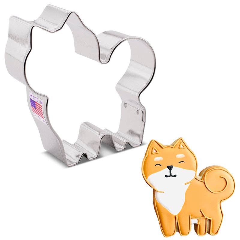 Fluffy Dog Cookie Cutter, 3.5"- Ann Clark