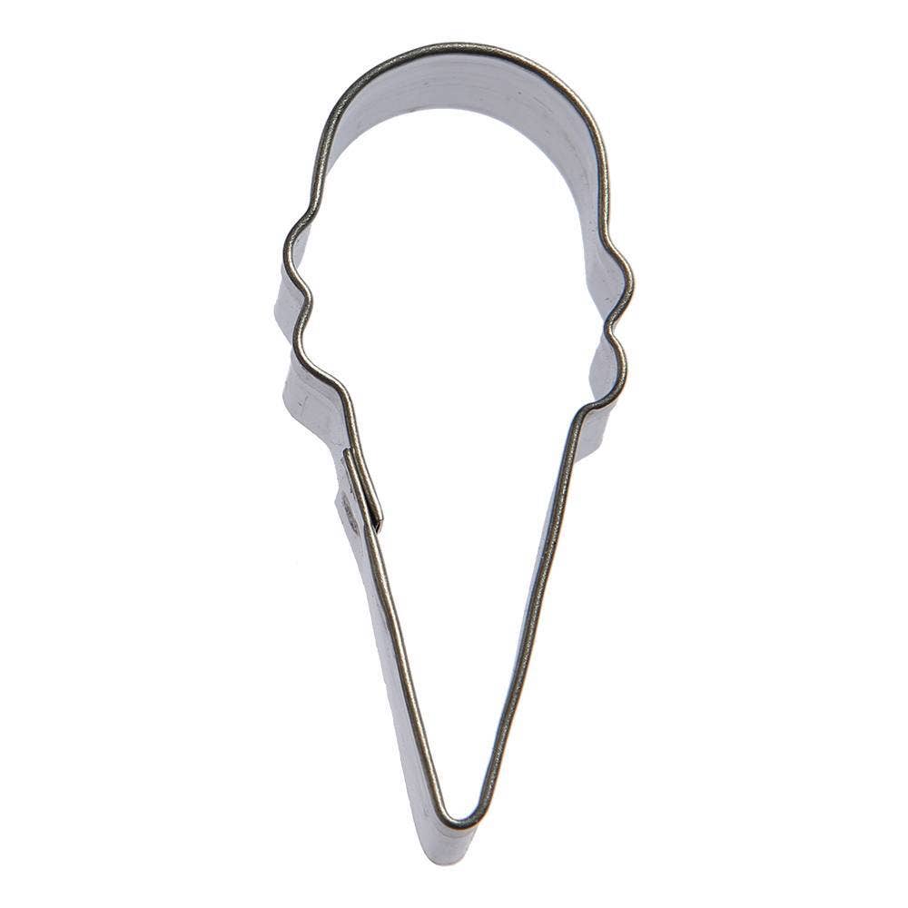 Mini Ice Cream Cone Cookie Cutter, 2"