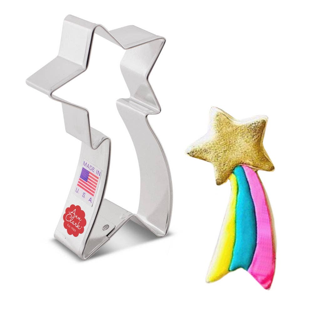 Shooting Star/ Falling Star Cookie Cutter (4")- Ann Clark