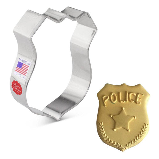Police Badge Cookie Cutter (3 7/8")- Ann Clark