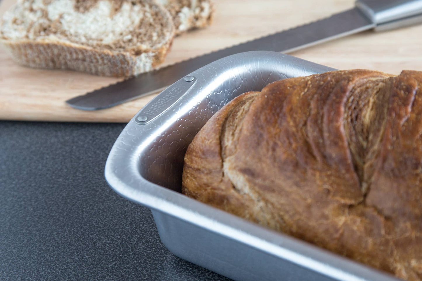 8.5" x 4.5" Pebble Textured Aluminum Loaf Pan - Doughmakers