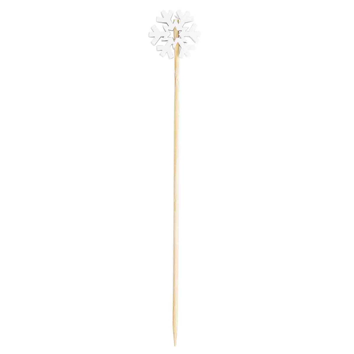 25 Snowflake Decorative Picks, 4.5”- (Pack of 25)