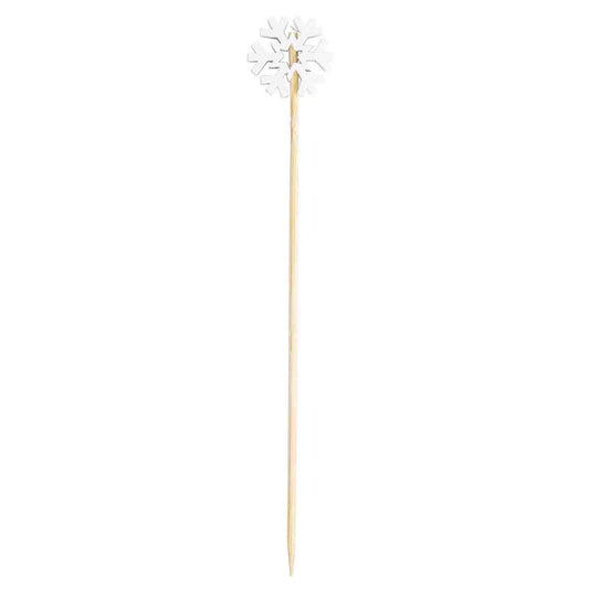 25 Snowflake Decorative Picks, 4.5”- (Pack of 25)