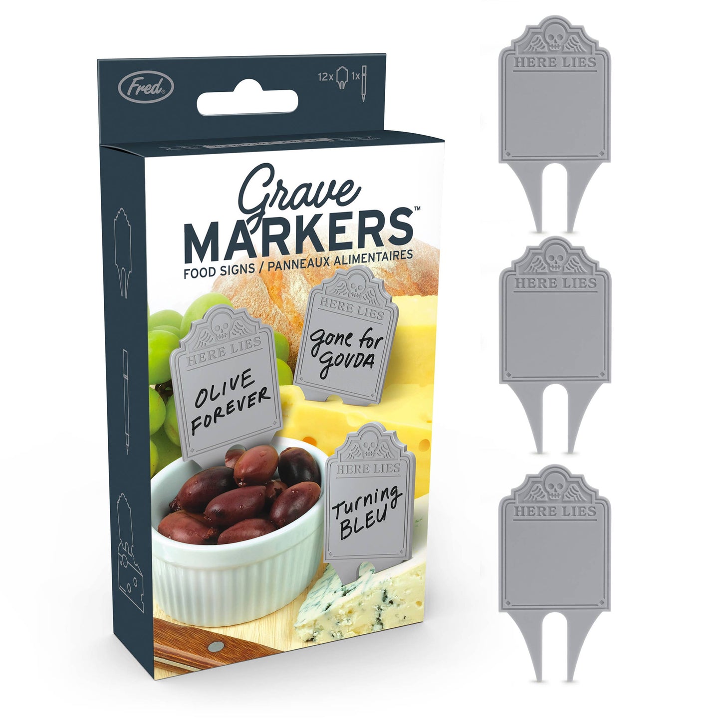 Fred & Friends - Grave Markers - Food Signs