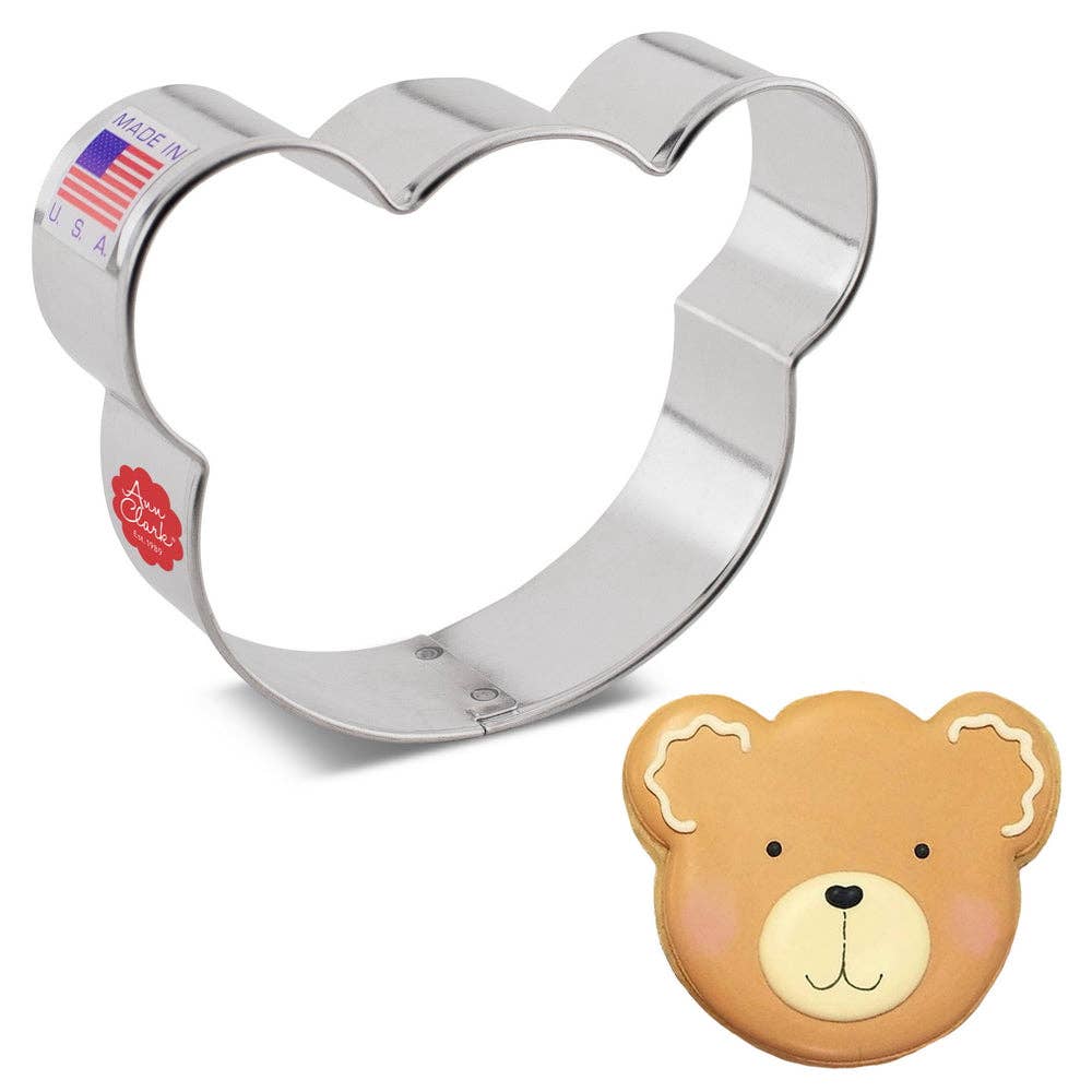 Bear Face Cookie Cutter, 3.5"-Ann Clark