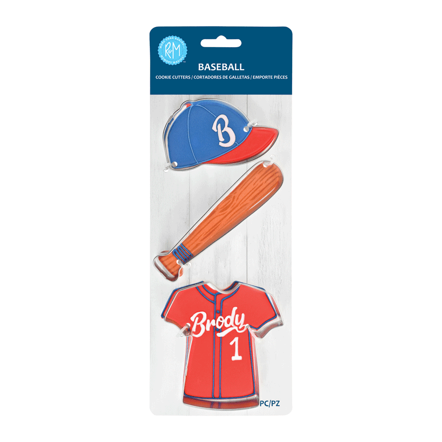 Baseball 3 PC Cookie Cutter Set - R&M