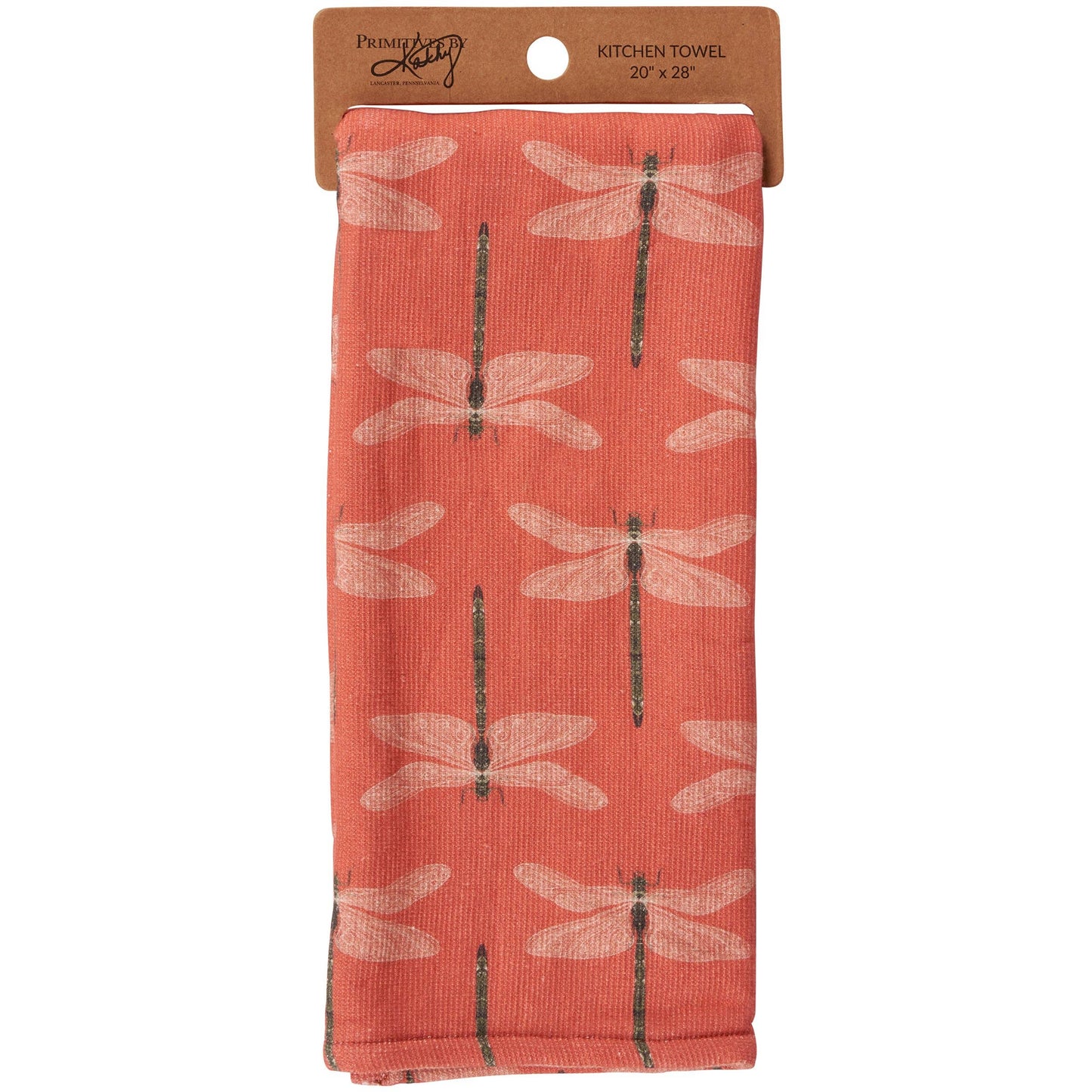 Dragonfly Kitchen Towel- Primitives by Kathy
