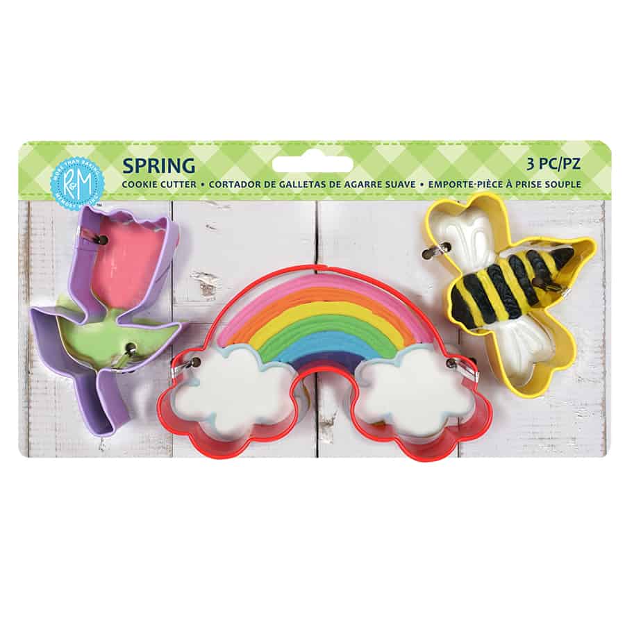 Spring 3 PC Color Cookie Cutter Carded Set- R&M