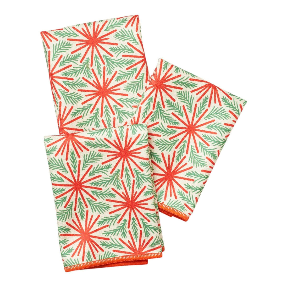 Once Again Home Co. - Mighty Mini Towel (Set of 3) Reversible - Jen Owens Santas