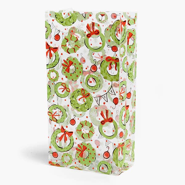 Nashville Wraps - Christmas Print Cello Treat Bags