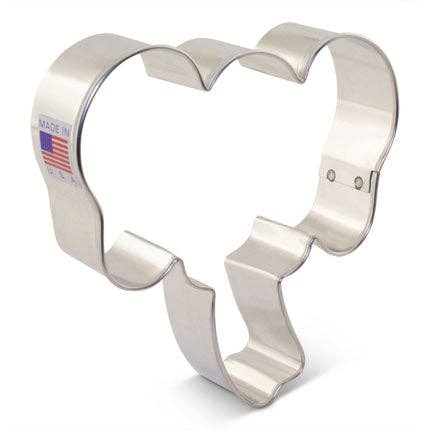 Elephant Face Cookie Cutter, 4"- Ann Clark