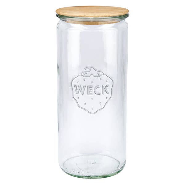 WECK® Cylindrical Glass Jar 1040ml