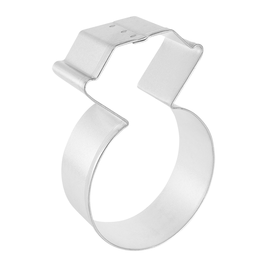 Diamond Ring Cookie Cutter, 3.75"- R&M
