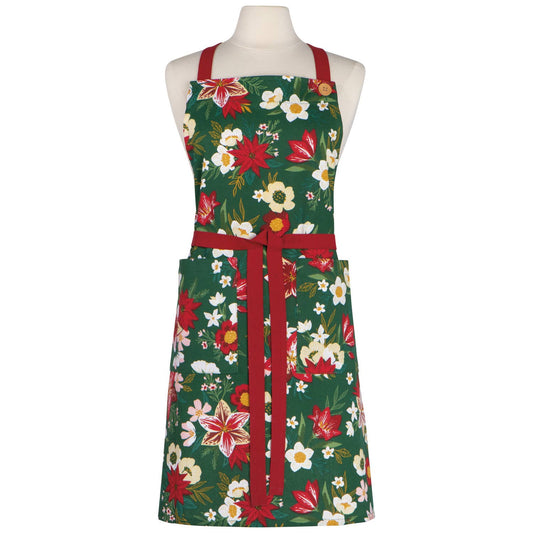 Amaryllis Christmas Spruce Apron - Now Designs by Danica
