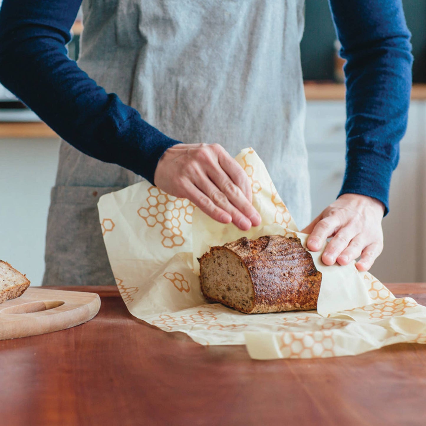 Honeycomb Print- Bee’s Wrap® Beeswax Reusable Bread Wrap