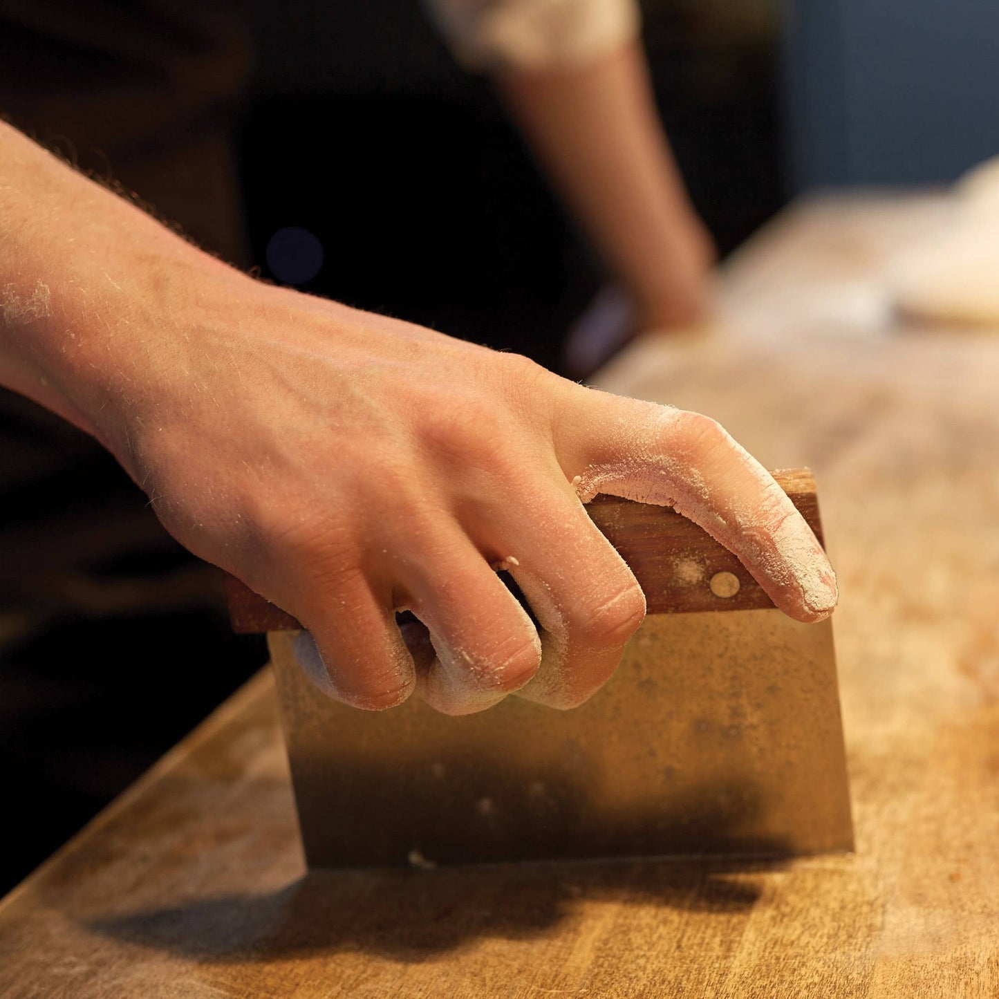 Mrs. Anderson's Baking Pastry Dough Scraper With Wood Handle - Harold Import Co.