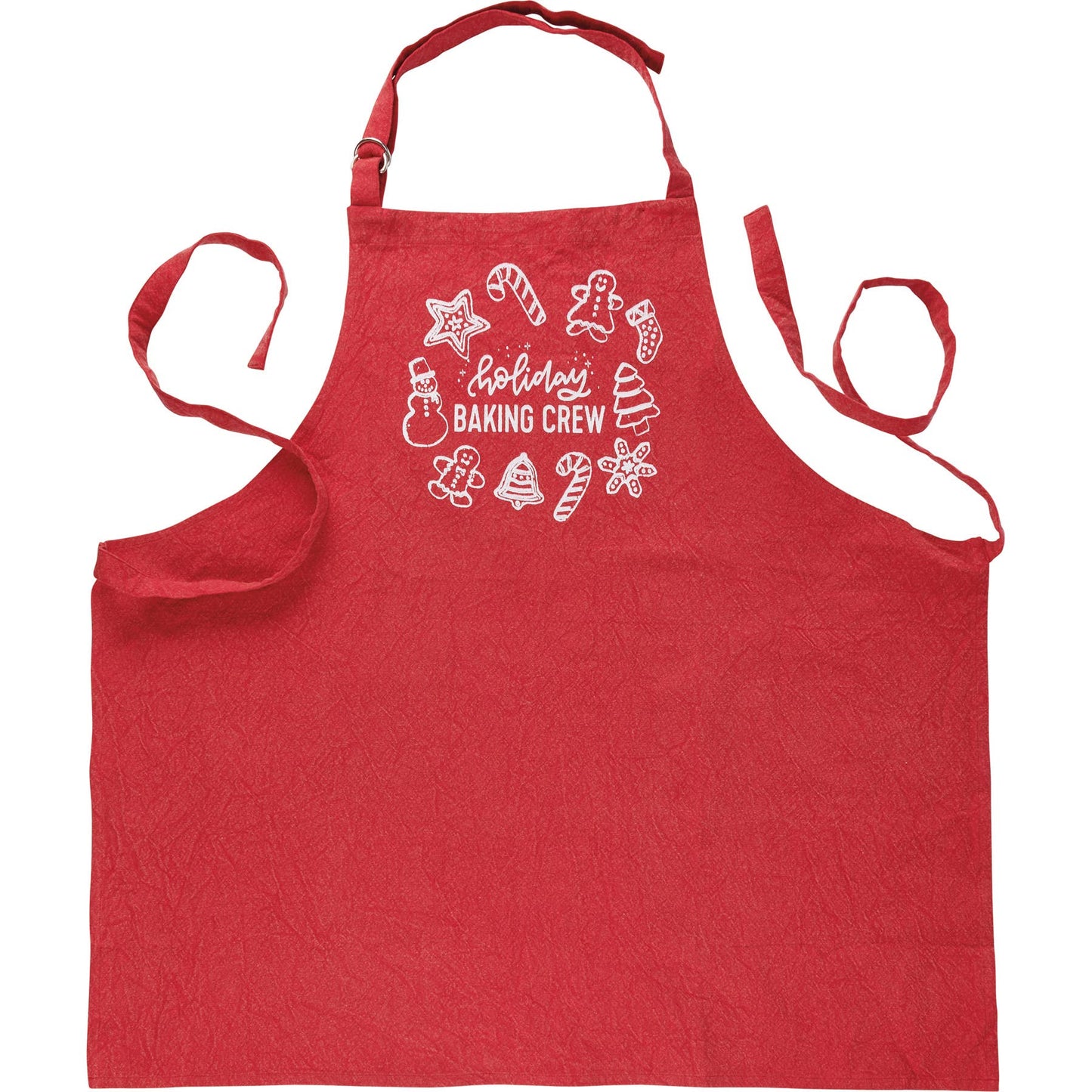 Red Holiday Baking Crew Apron - Primitives by Kathy