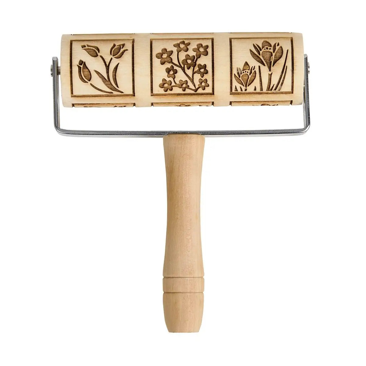 Spring Flowers Embossing Rolling Pin- Mrs. Anderson's Baking