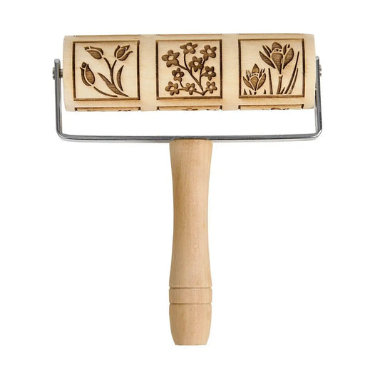 Spring Flowers Embossing Rolling Pin- Mrs. Anderson's Baking