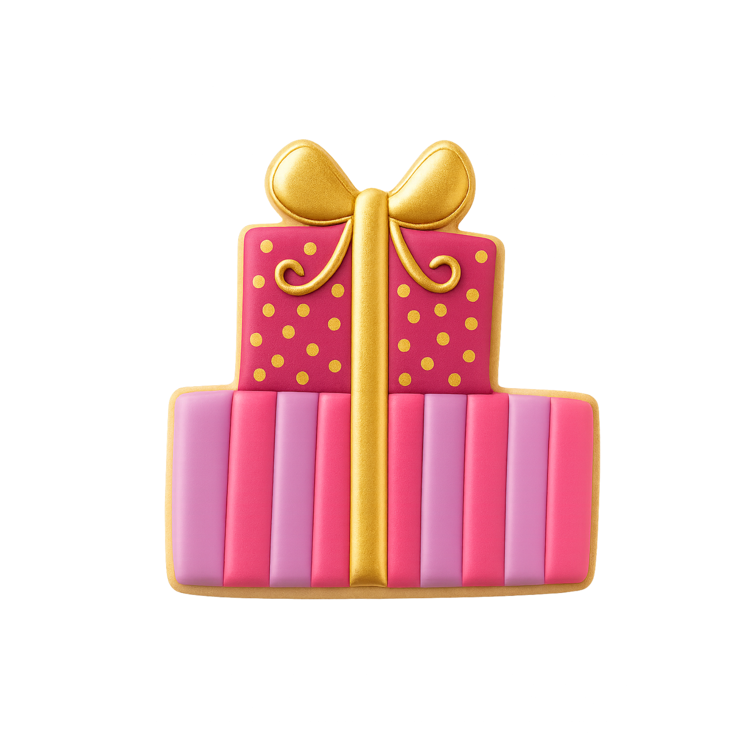 Stacked Gift Boxes Cookie Cutter 3.75"