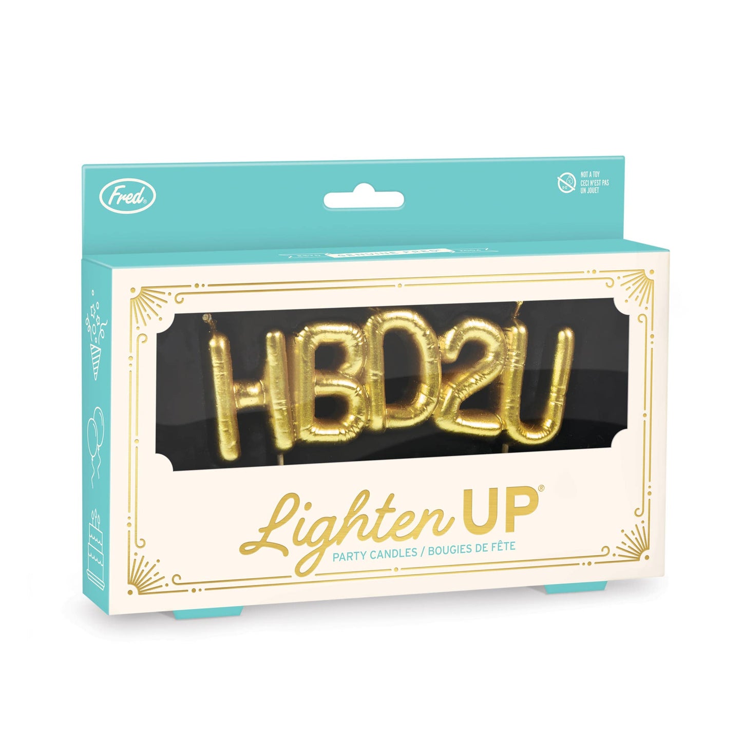 HBD2U LIGHTEN UP Party Candles - Fred & Friends