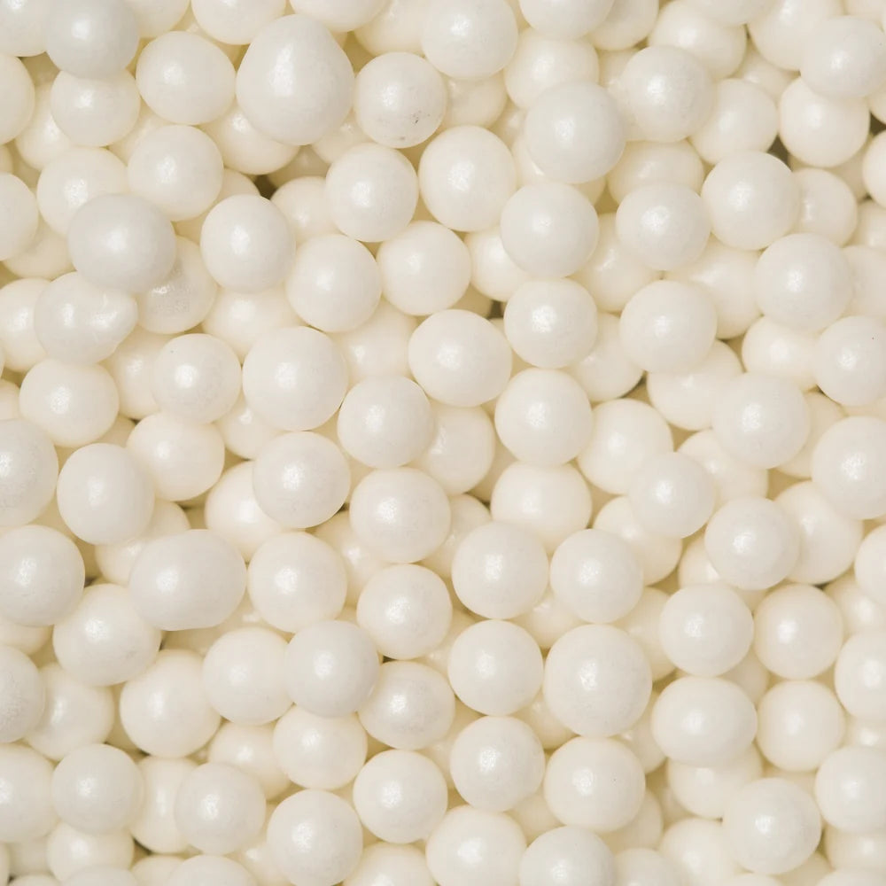 6 mm White Sugar Pearls