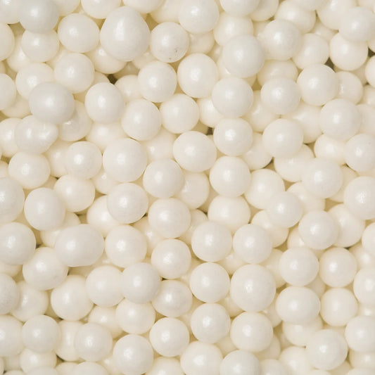 6 mm White Sugar Pearls