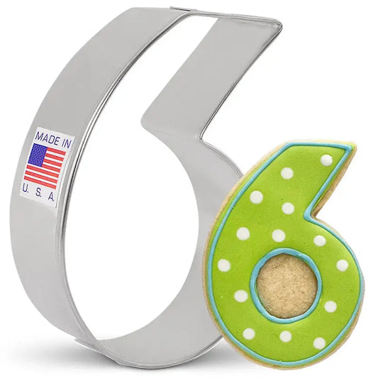 Number 6/ 9 Cookie Cutter, 3.25"- Ann Clark