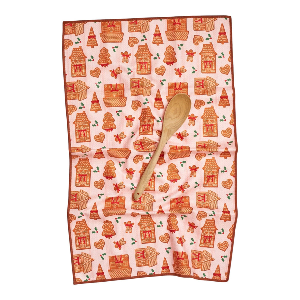 Once Again Home Co. - Anywhere Towel Reversible - Mable Tan Christmas Cookies